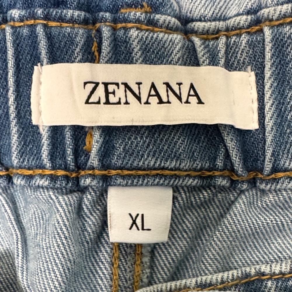 Zenana Outfitters High-Waisted Paper Bag Jeans - Picture 8 of 10